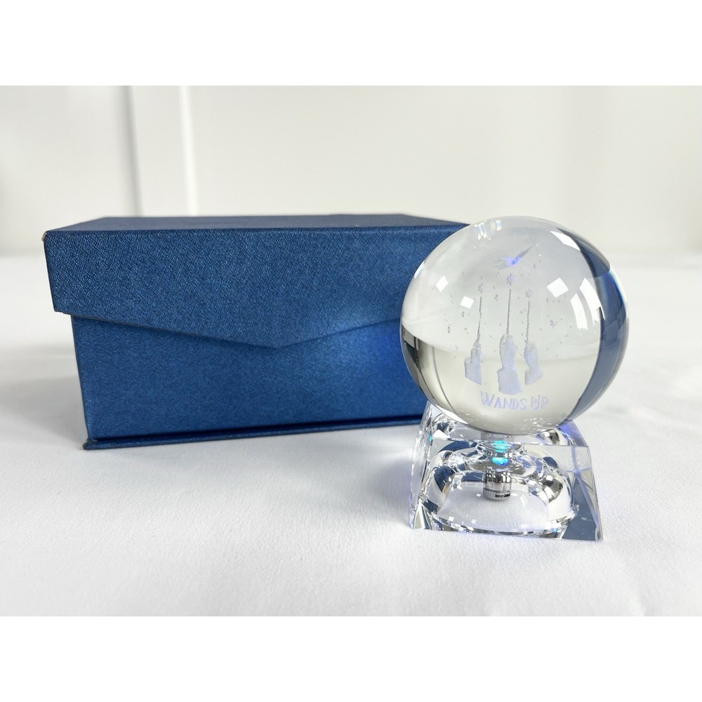 LitJoy Crate Harry Potter Wands Up Crystal Ball Light Color Changing Rare Boxed